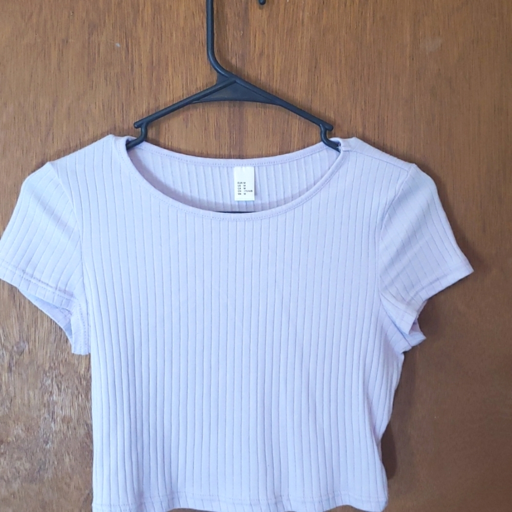 Light purple crop top